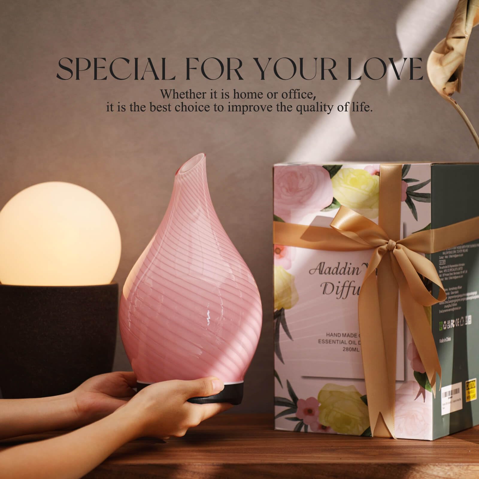 Porseme diffuser ideal for bedrooms, yoga spaces, or spa-like environments.