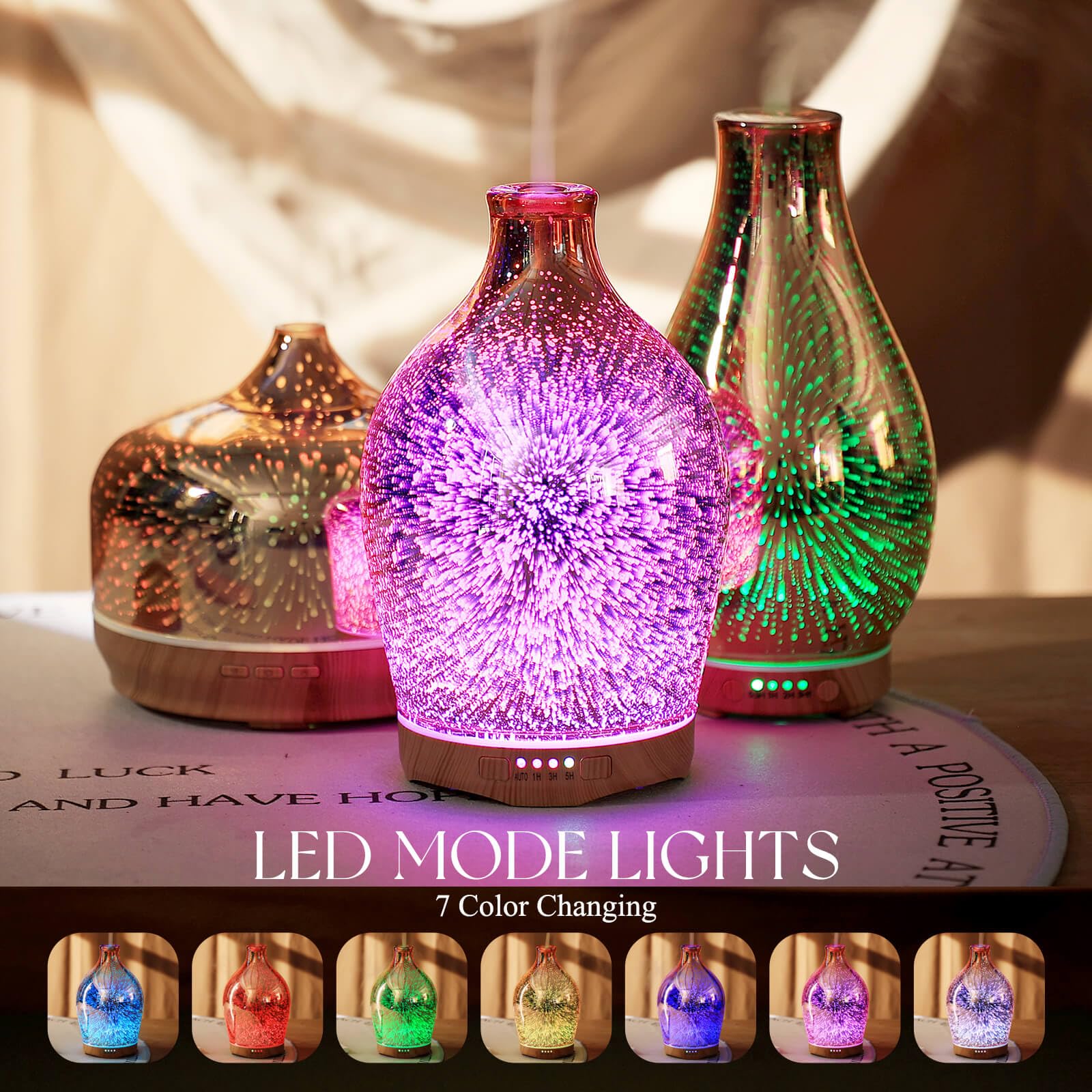 Porseme diffuser front view shows a stylish bedside companion for daily relaxation.