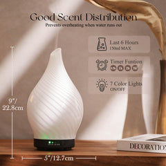 Porseme color-changing lights enhance mood and ambiance during relaxation or yoga.