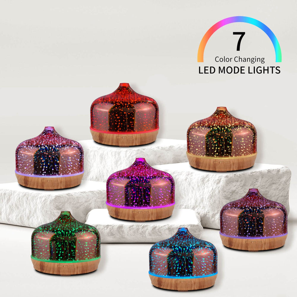 Porseme diffuser with mist control for customizable aromatherapy.