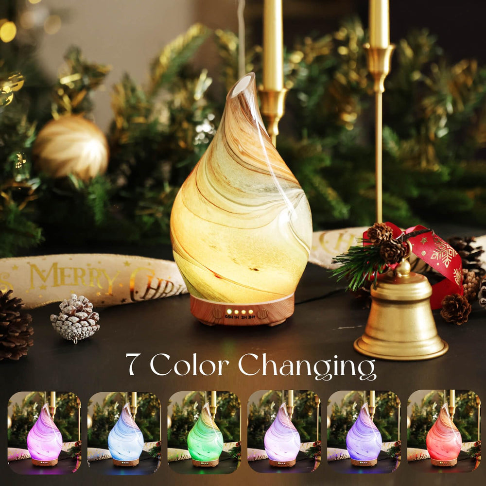 Porseme diffuser featuring a starry-pattern glass cover for stylish room decor.