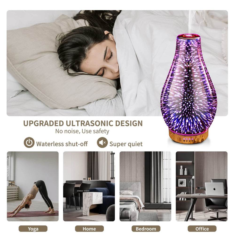 Porseme diffuser offers timer options of 30 minutes, 1 hour, 2 hours, and 3+ hours.