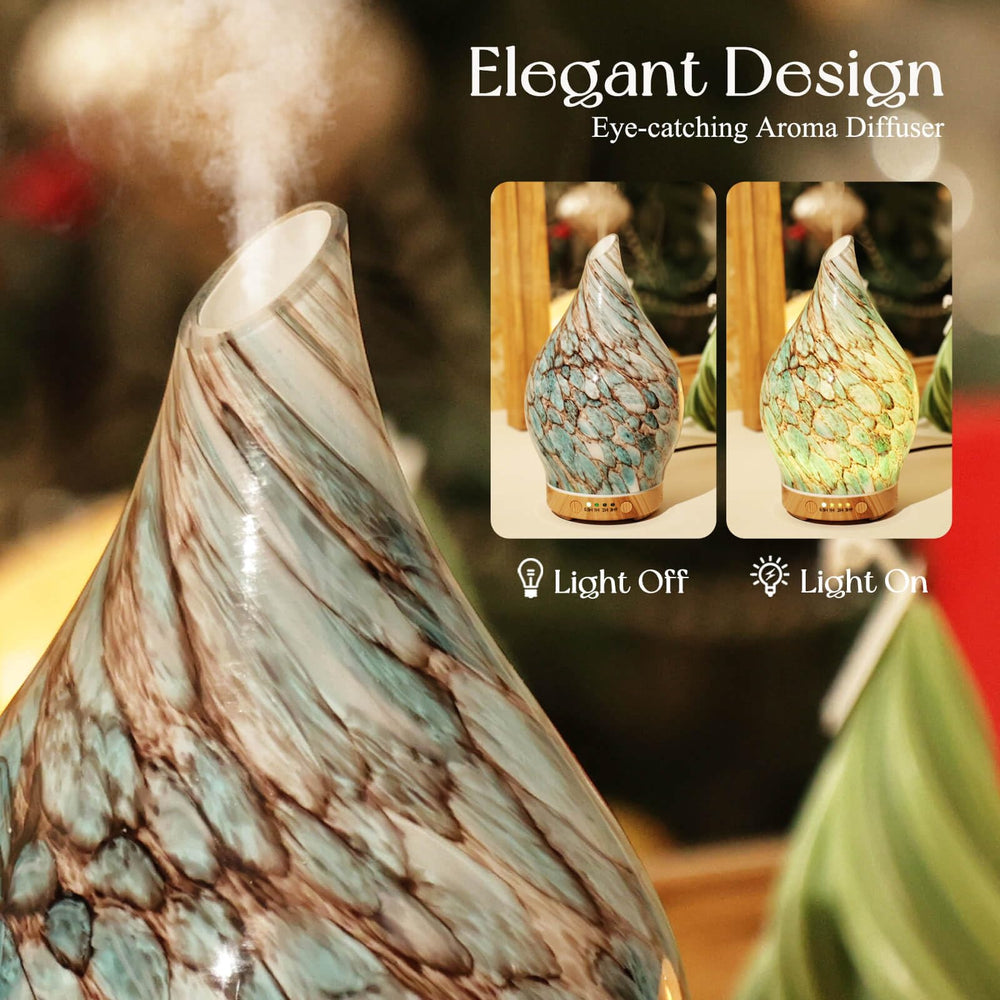 Porseme diffuser features waterless auto-off for safety.