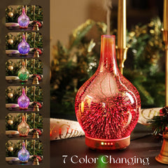 Porseme firework 3D glass cover diffuser adding decor while diffusing oils