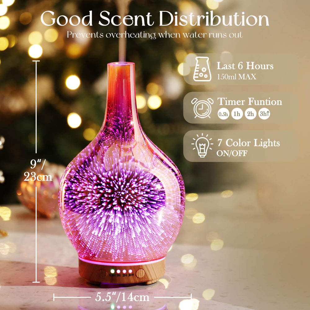 Porseme diffuser LED lights offering seven colors for mood lighting
