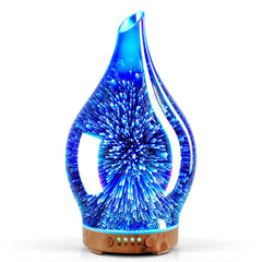 Porseme oil diffuser with 3D glass firework cover for stylish home ambience