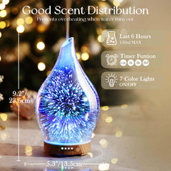 Porseme ultrasonic diffuser for aromatherapy with nano mist
