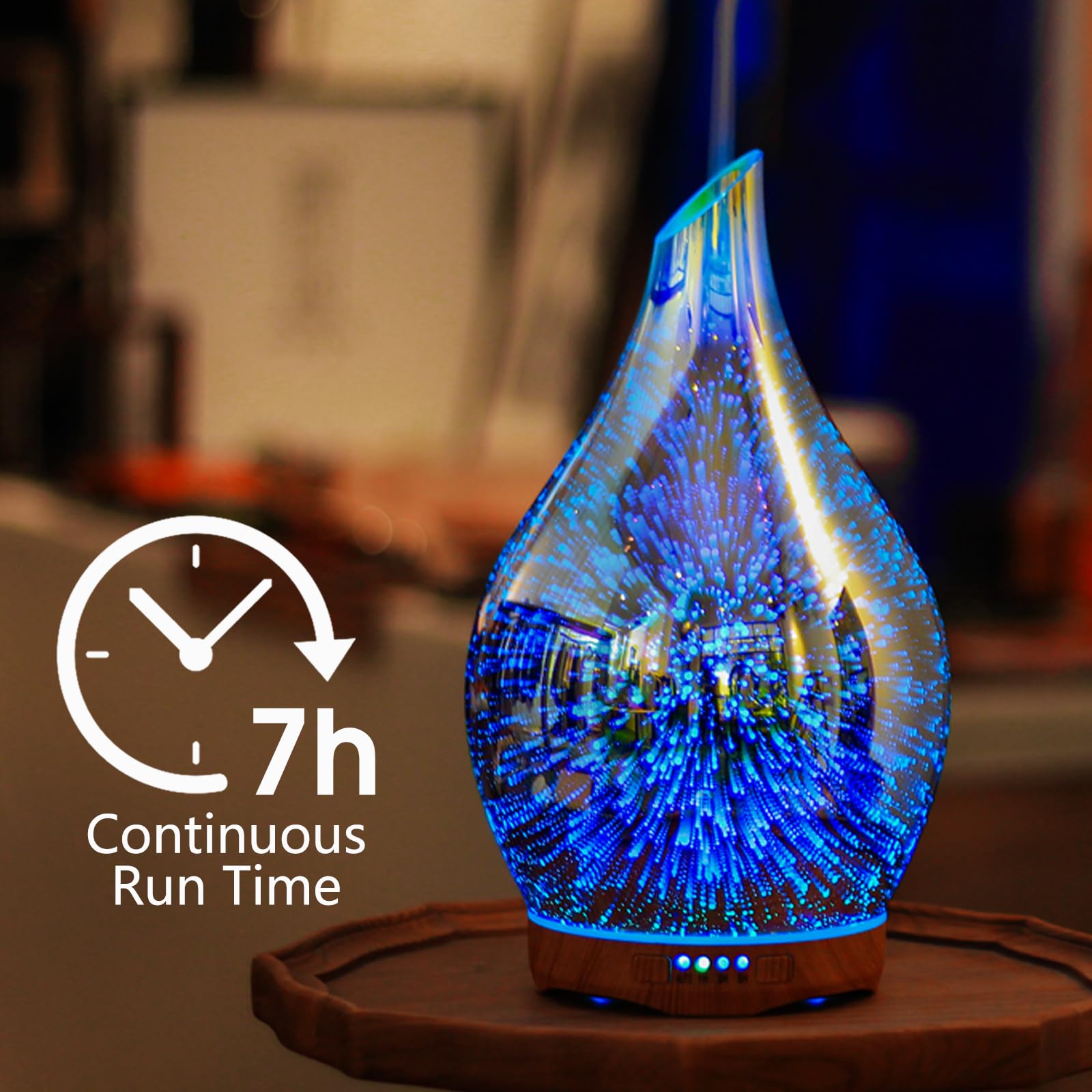 Porseme ultrasonic cool-mist diffuser delivers fine aroma mist for any room.