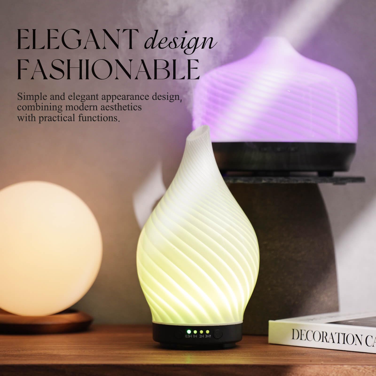 Porseme ultrasonic mist diffuser delivers a cool, quiet aroma drift.