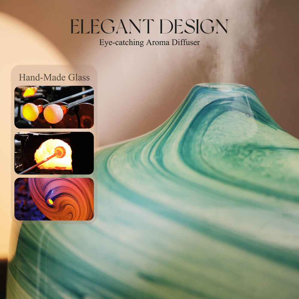 Porseme ultrasonic mist delivers nano-mist for aroma diffusion.