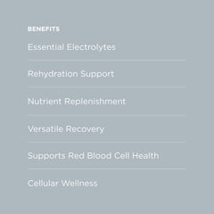 Glass of Possible electrolyte drink highlights refreshing, natural flavor.
