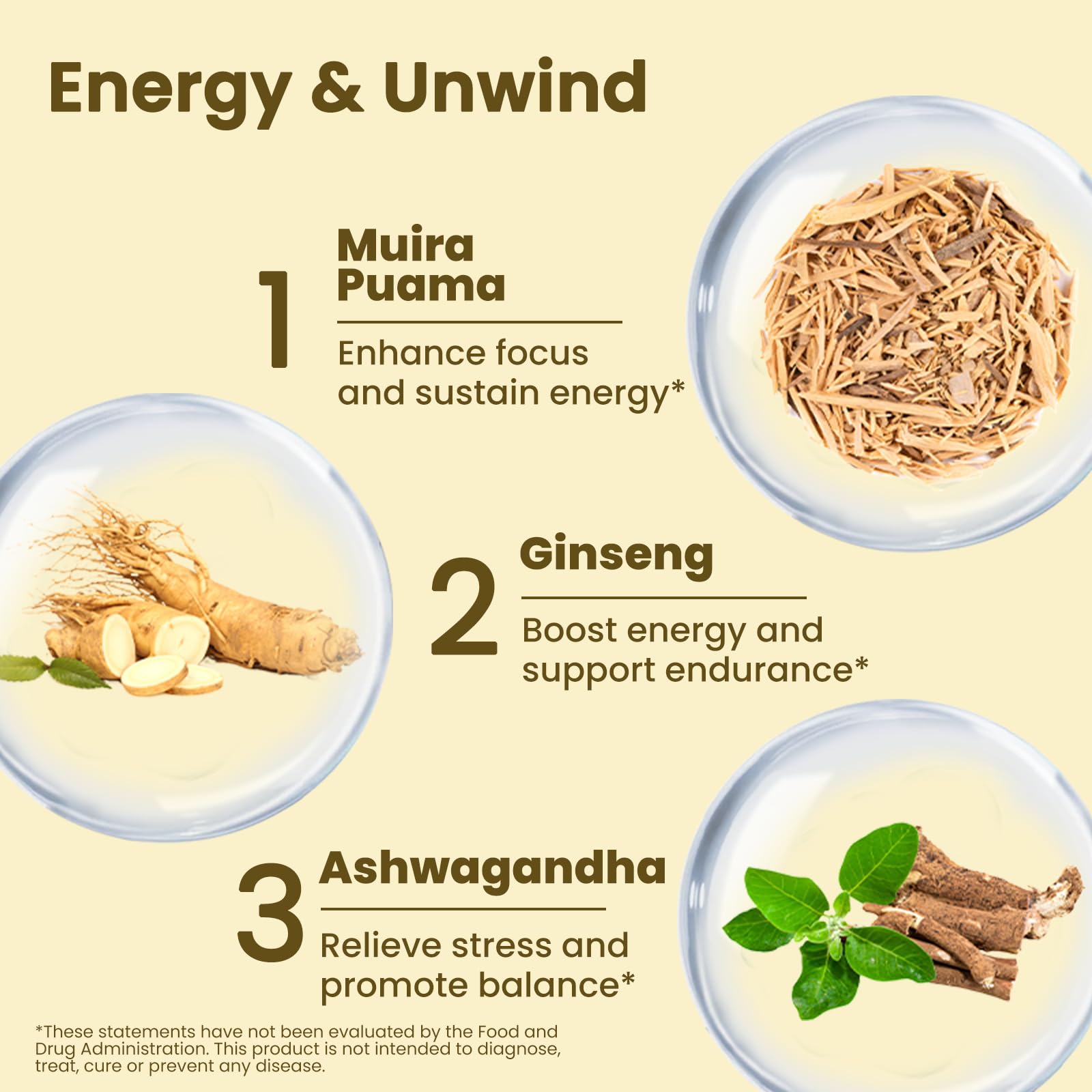 Close-up of Potency Wood capsules highlighting plant-based ingredients for stamina