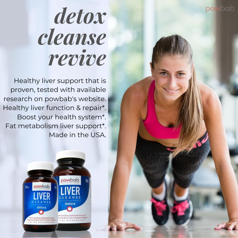 Powbab Liver Cleanse Detox label close-up highlighting organic baobab and beet root.