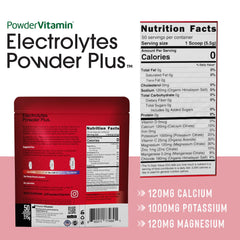 Glass of water with dissolved PowderVitamin Electrolytes Plus supports keto-friendly hydration.