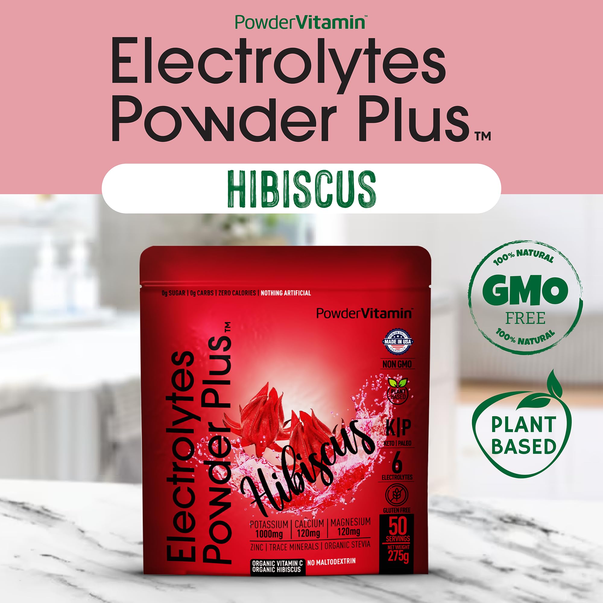 No maltodextrin or fillers in PowderVitamin Electrolytes Plus for clean hydration.