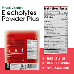 PowderVitamin Electrolytes Keto Strawberry being poured into water for quick hydration.
