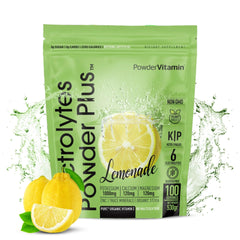 PowderVitamin Electrolytes Lemonade bottle for sugar-free hydration during workouts