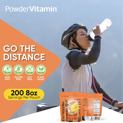 PowderVitamin Electrolytes Plus 1000 mg potassium highlighted on the bottle.