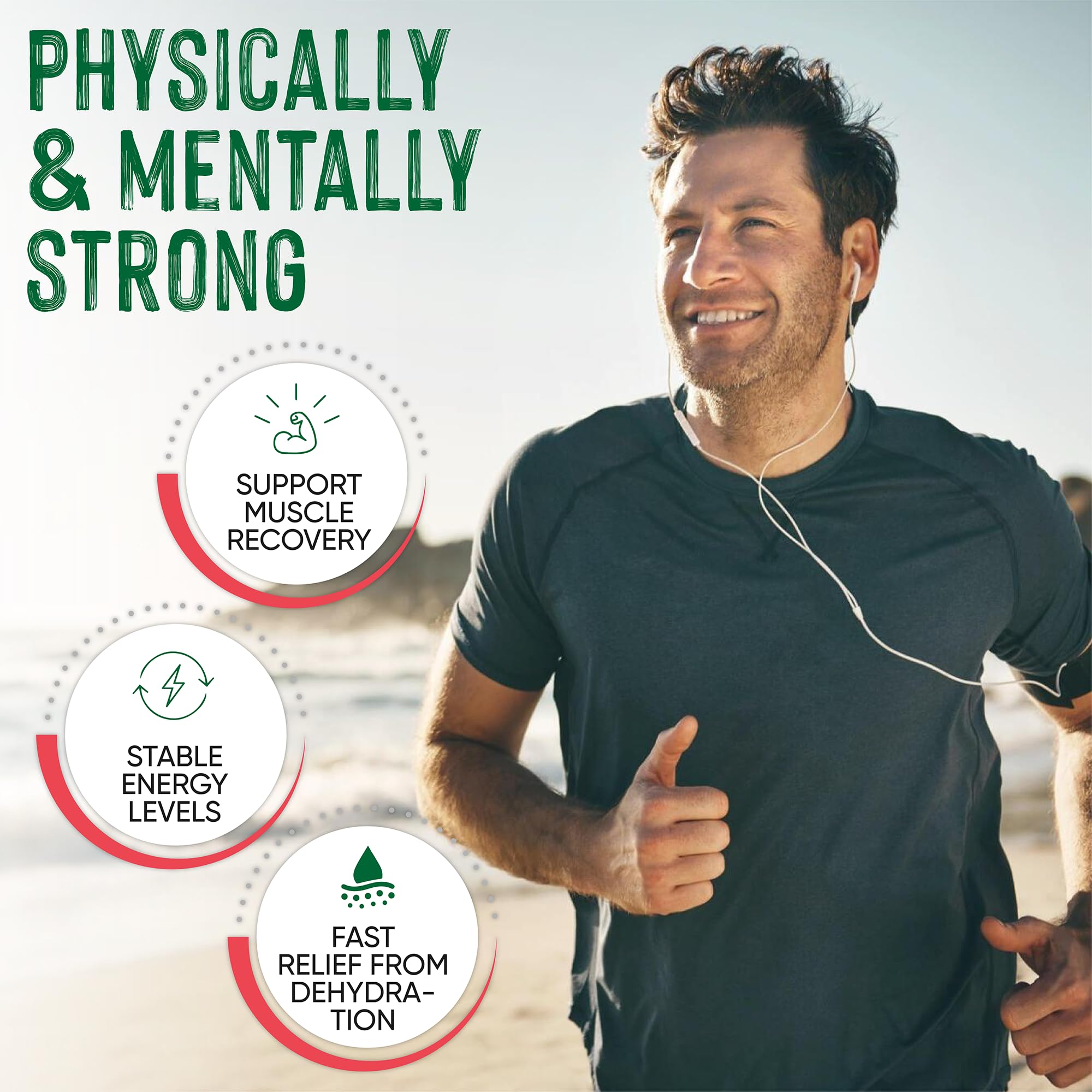 PowderVitamin Electrolytes Plus label highlights maltodextrin-free, sugar-free formulation.