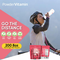 PowderVitamin Electrolytes Plus Raspberry pour into water for fast hydration