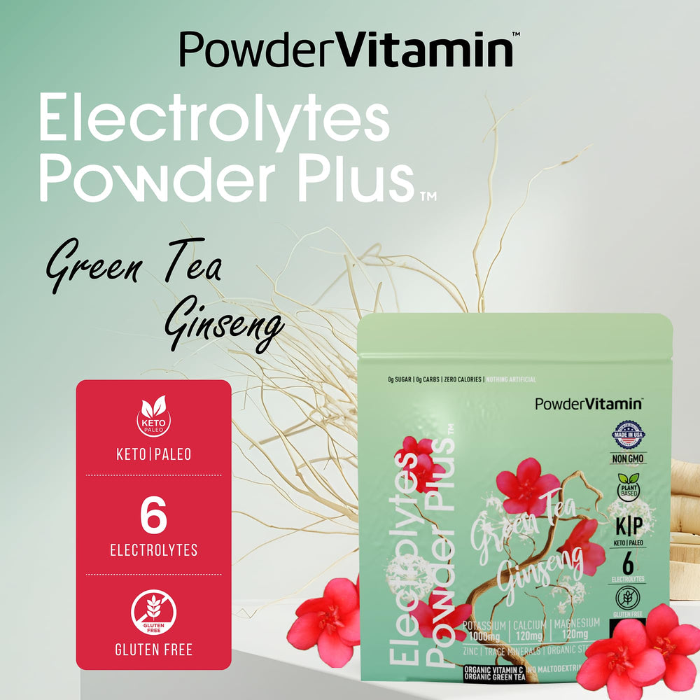 PowderVitamin Electrolytes Powder Plus 110-gram pouch yields 20 servings