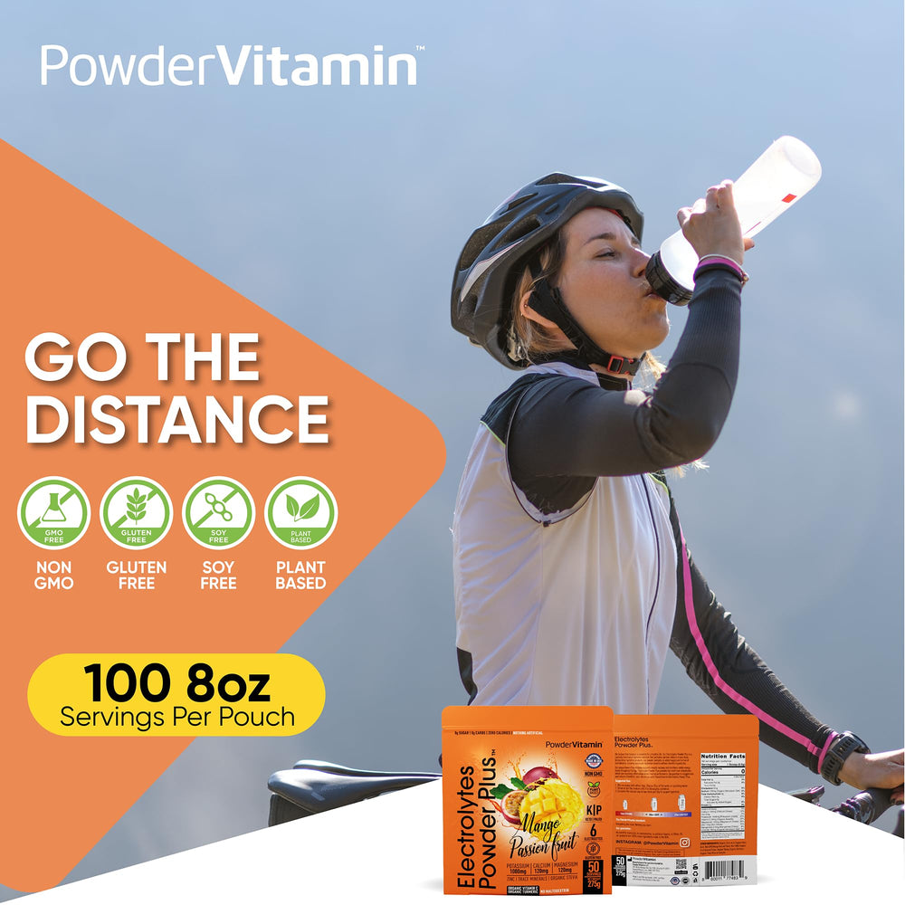 PowderVitamin Electrolytes Powder Plus calcium 120mg for balanced electrolyte support