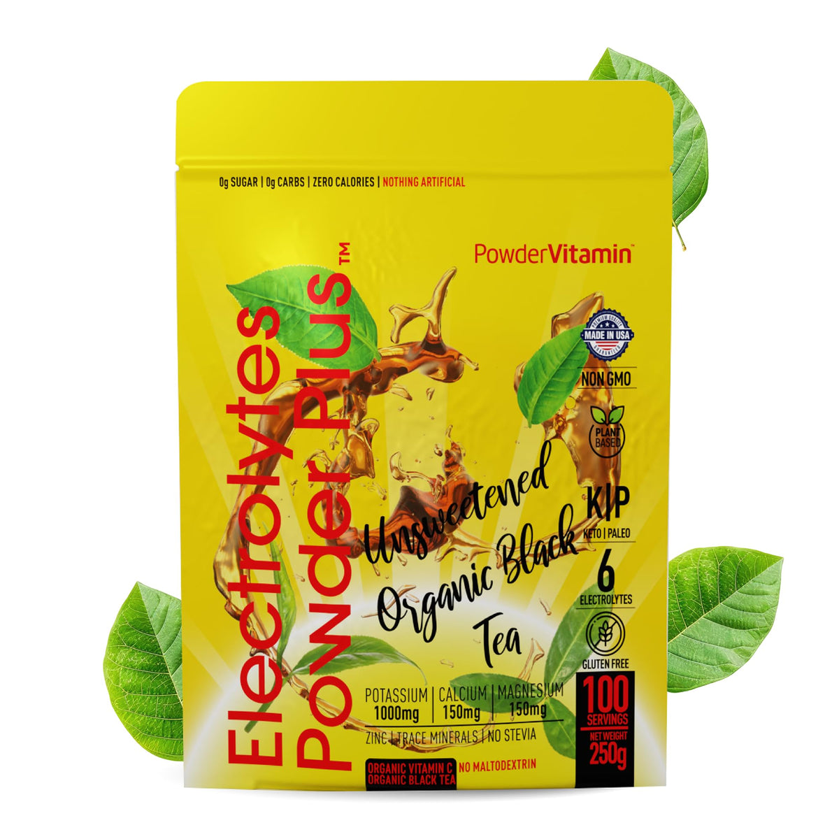 PowderVitamin Electrolytes Powder Plus bottle for on-the-go hydration