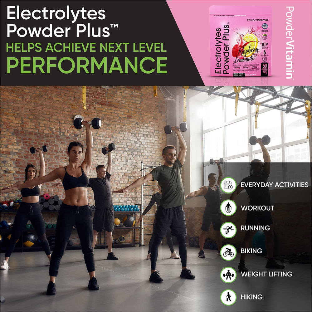 Ingredients label highlighting no maltodextrin and clean minerals for daily electrolyte balance
