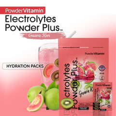 Pour PowderVitamin Electrolytes Plus into water for sugar-free hydration