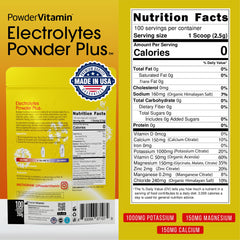 PowderVitamin Electrolytes Powder Plus being poured into water for hydration