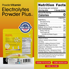 PowderVitamin Electrolytes Powder Plus being stirred into water for post-workout refreshment.