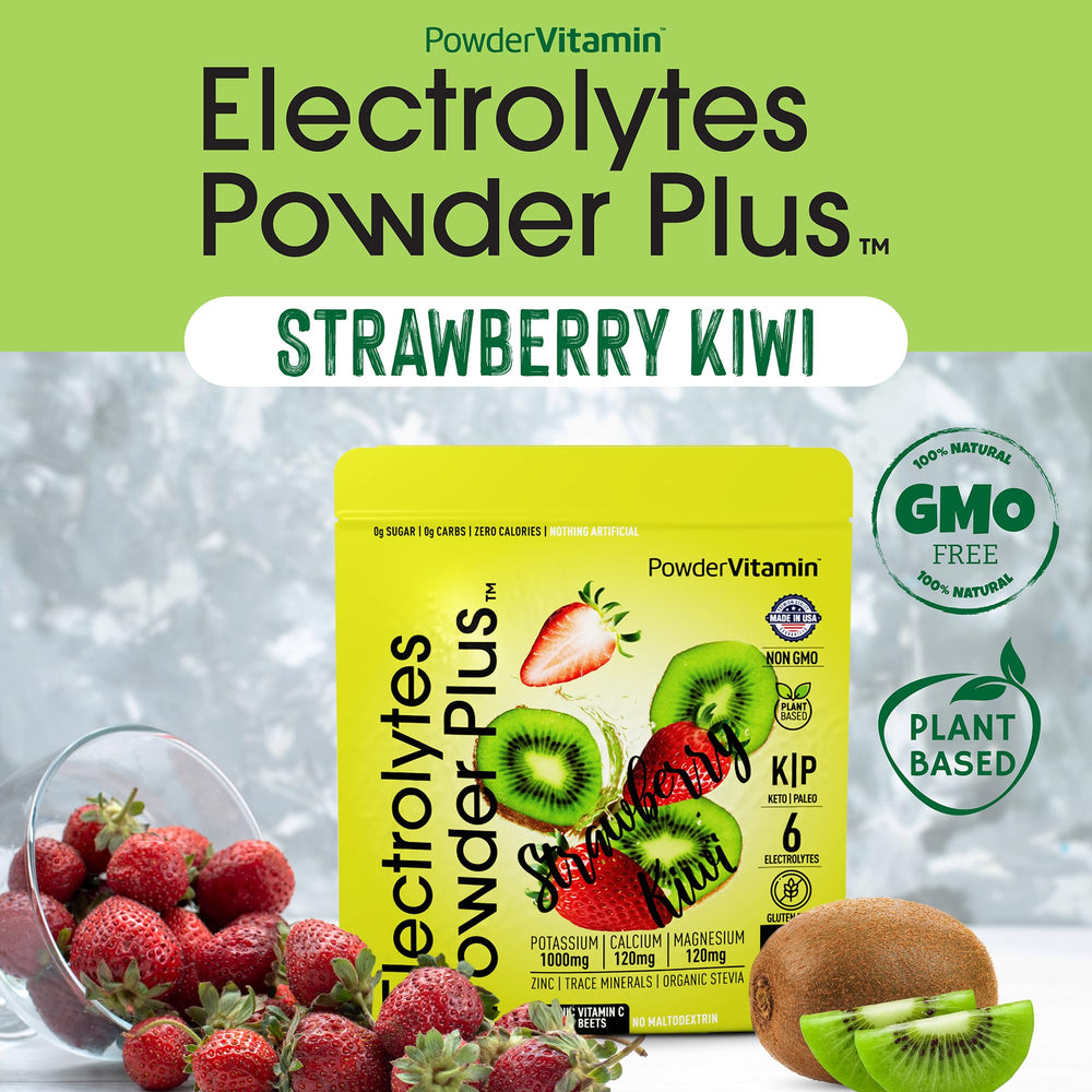 Glass of Strawberry Kiwi drink showing refreshing color and hydration support.