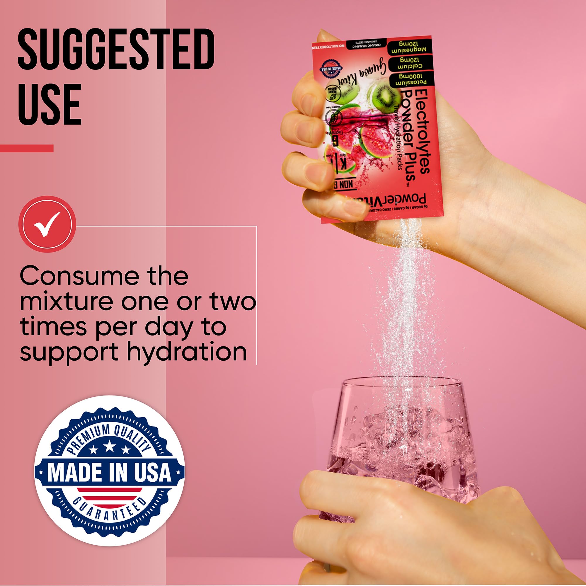 PowderVitamin Electrolytes Plus zero-calorie hydration supports keto living