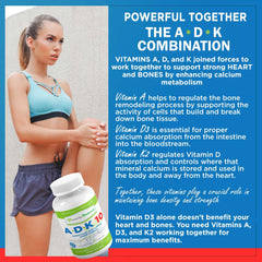Power By Naturals ADK10 capsules close-up in vegetarian form for easy swallowing
