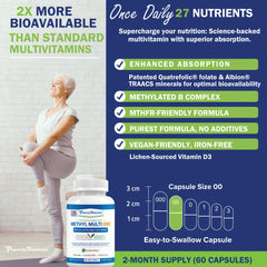 Power By Naturals Methyl Multi One: caja de presentación para almacenamiento cómodo.