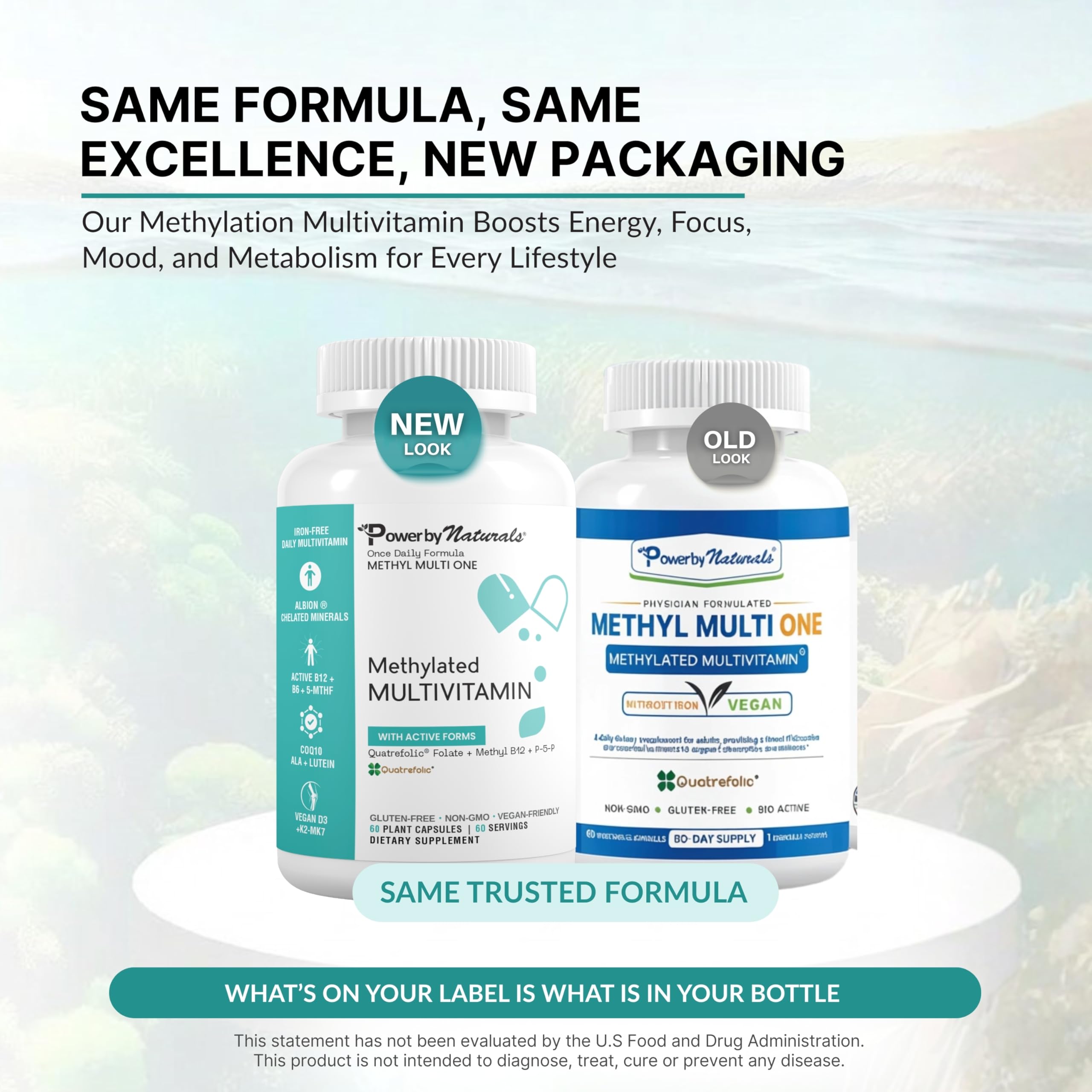 Power By Naturals Methyl Multi One: fórmula sin gluten para dietas sensibles.