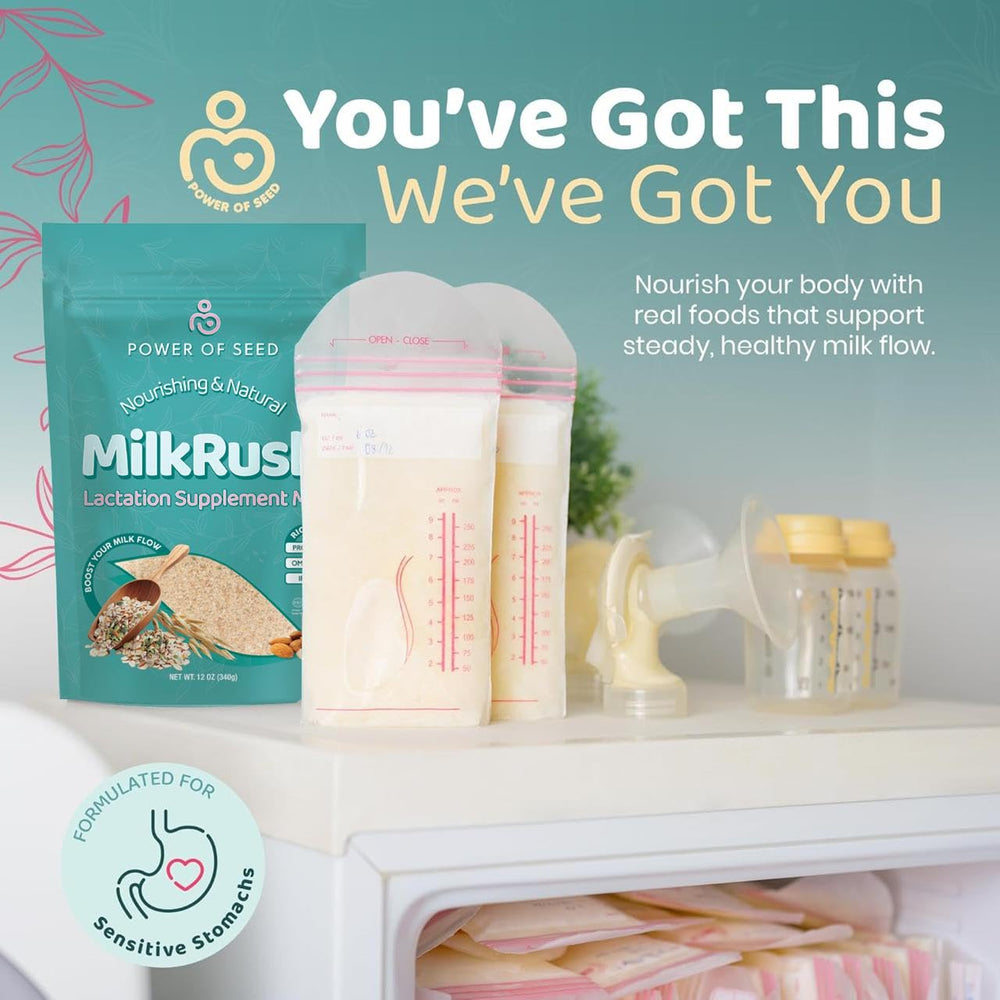 POWER OF SEED Milkrush baking-usage demonstrates versatile add-ins for daily meals.