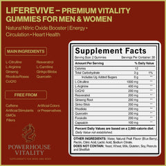 Powerhouse Vitality LifeRevive daily-energy image suggests balanced stamina for work and workouts.