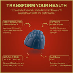 Powerhouse Vitality LifeRevive gummy-closeup shows tasty, clean nutrition in a plant-based formula.