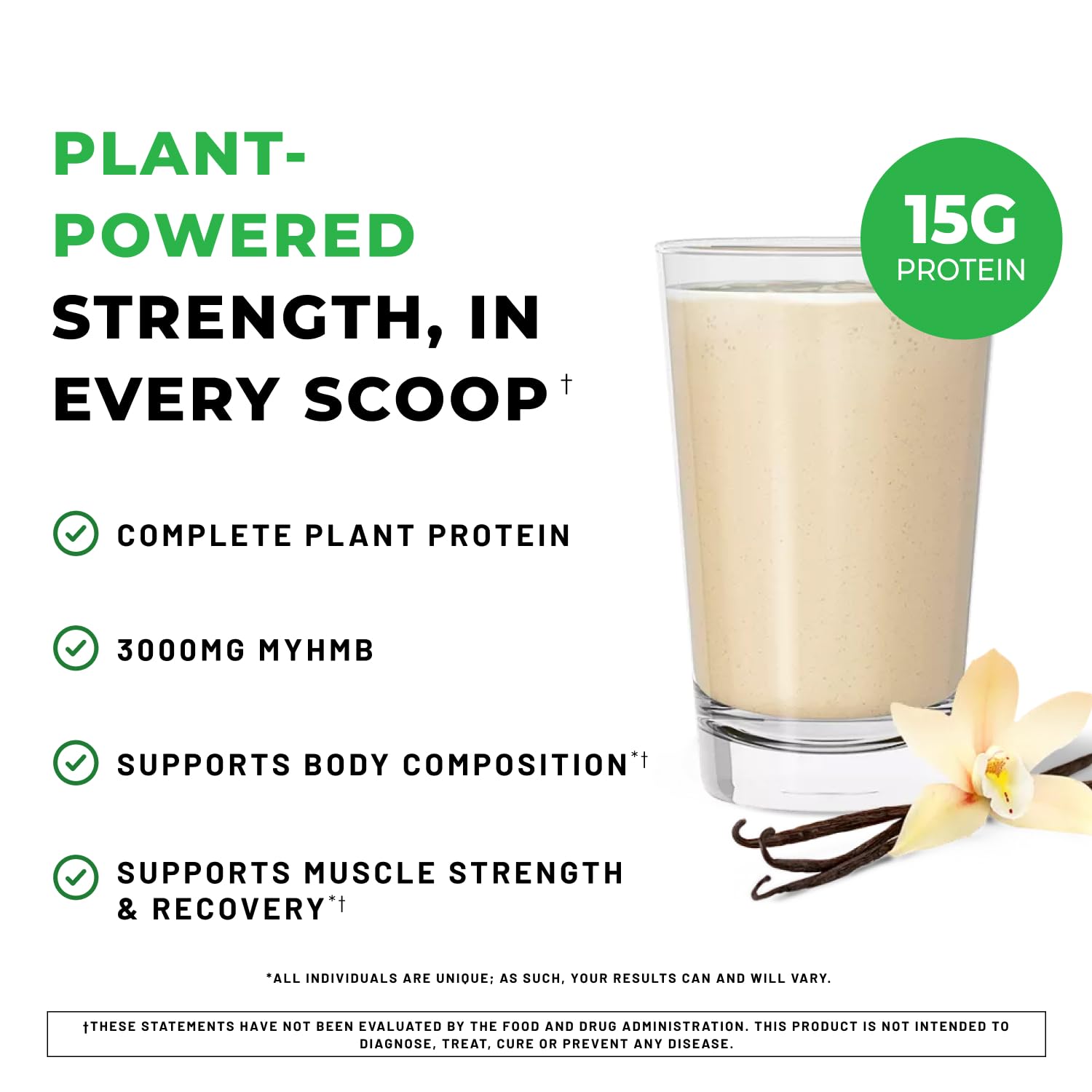 POWERLIFE High Impact Protein scoop vanilla powder ready to mix for quick post-workout fuel.