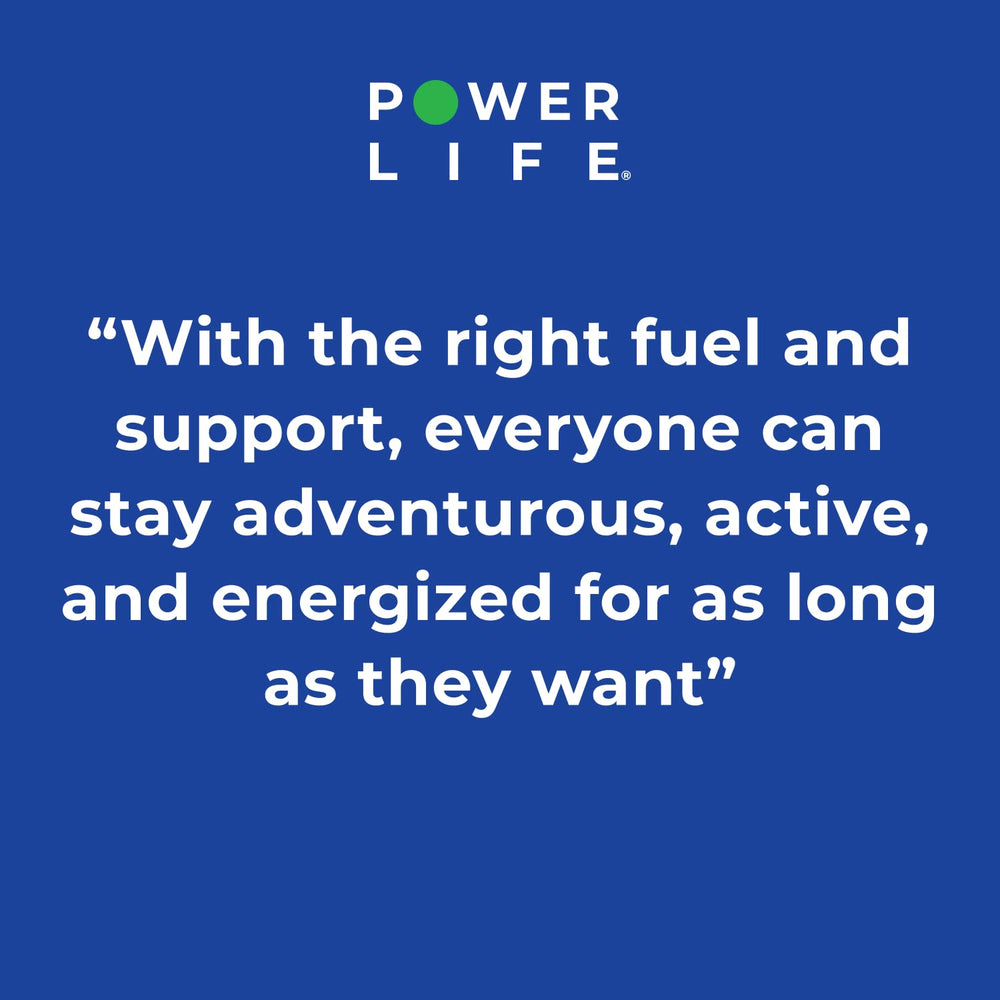 POWERLIFE No-sugar-added canister highlights clean nutrition for shakes.