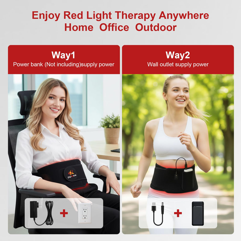 PPOKK Portable therapy wrap offers USB or wall charging