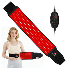 PPOKK red light therapy belt front view for targeted wrap and comfort.