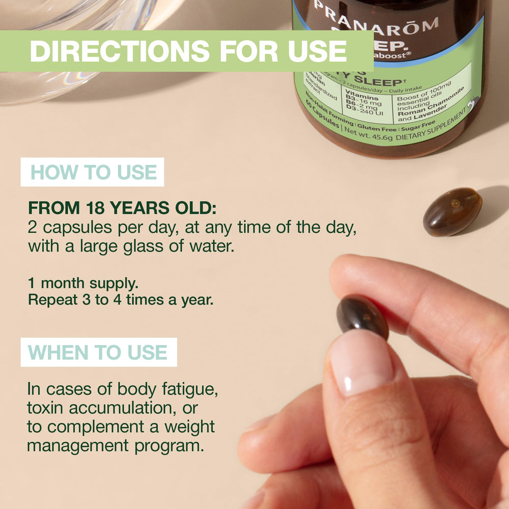 Vitamins D3 and zinc in Aromaboost Detox blend.