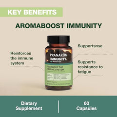 Pranarom Aromaboost Immunity capsules-closeup shows convenient daily dose.