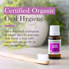 Gumm Dropps applied to gum area for soothing support