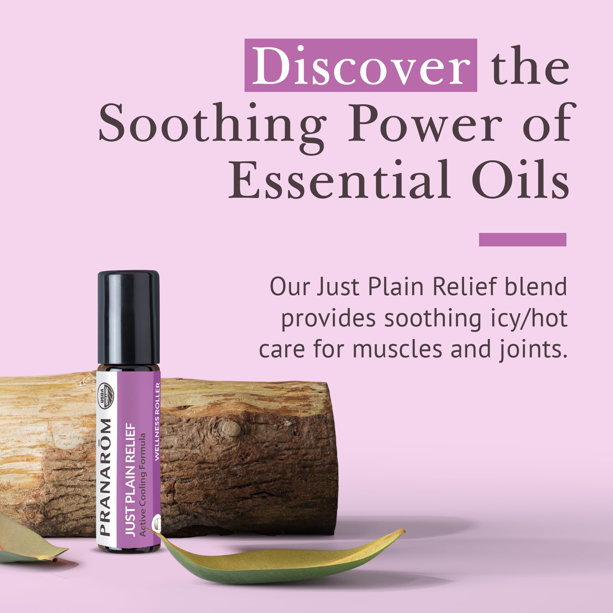 Just Plain Relief diffuser ambiance with relaxing essential oil aroma