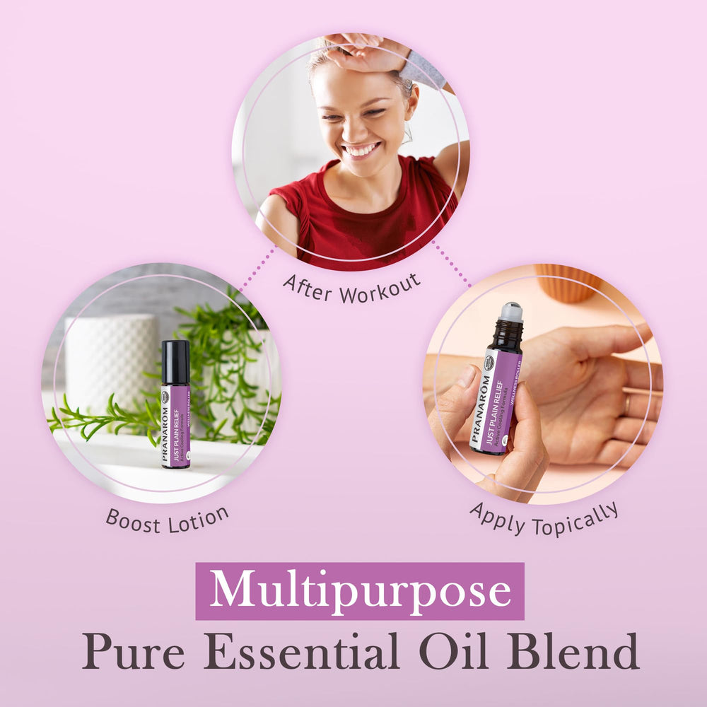 Gift packaging of Pranarom Just Plain Relief essential oils