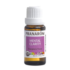 Pranarom Mental Clarity bottle being poured for a focused moment
