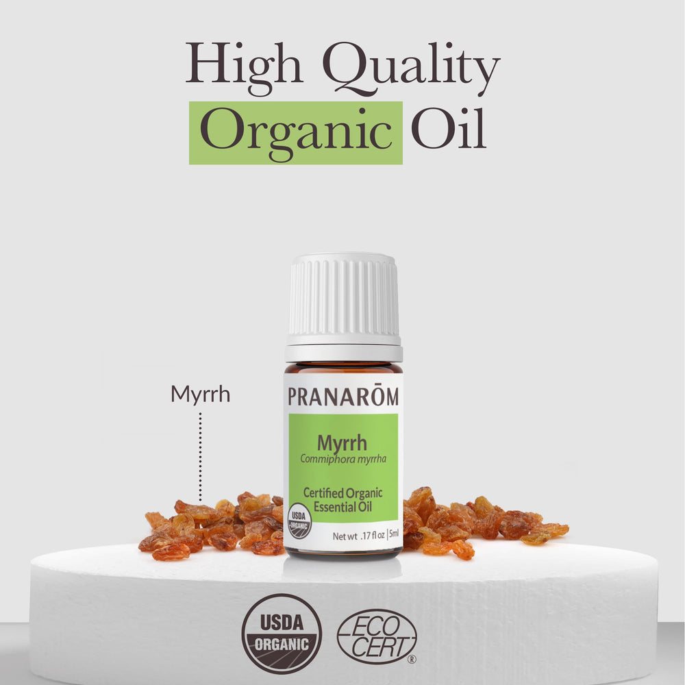 Pranarom Myrrh essential oil vapor rub for respiratory comfort